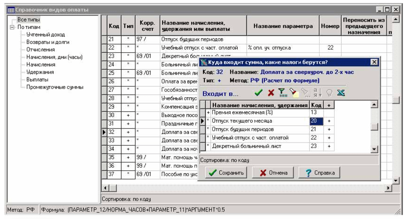 Расчет зарплаты в КОМПАС